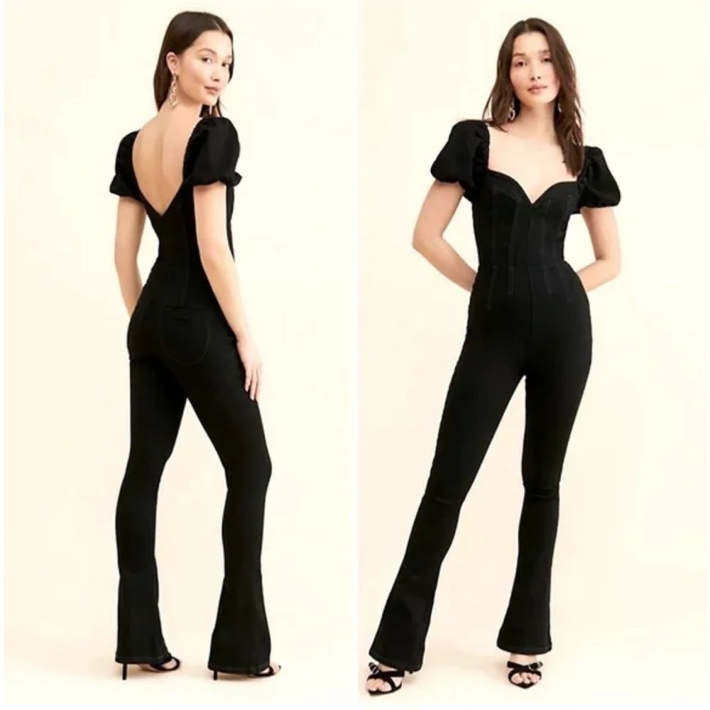 Free People Wee The Free Denim Moondance Jumpsuit